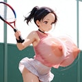 黒髪ショートポニーロリ 4枚目