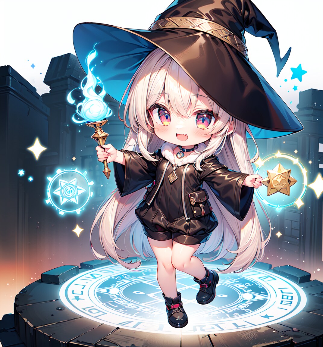 この青い魔法の炎は、何だと思う😋