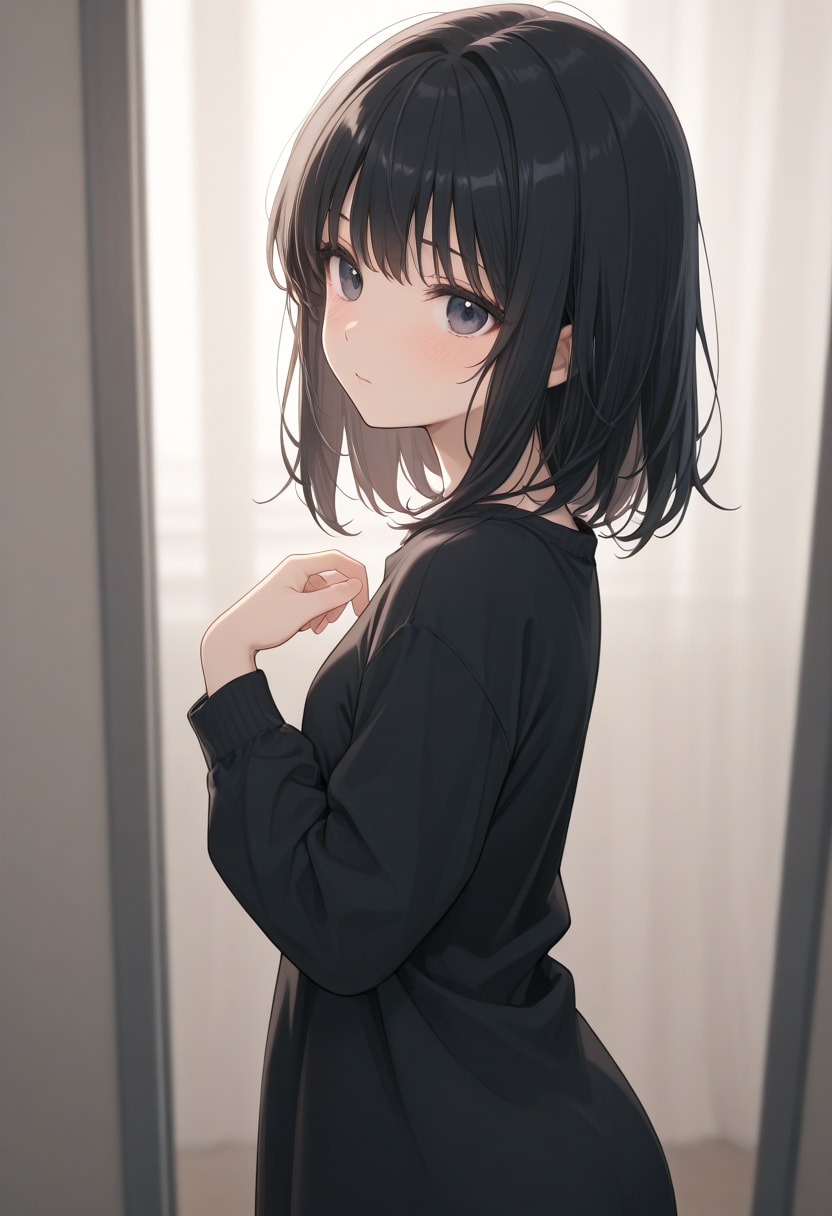 黒髪の美少女(170) | の人気AIイラスト・グラビア