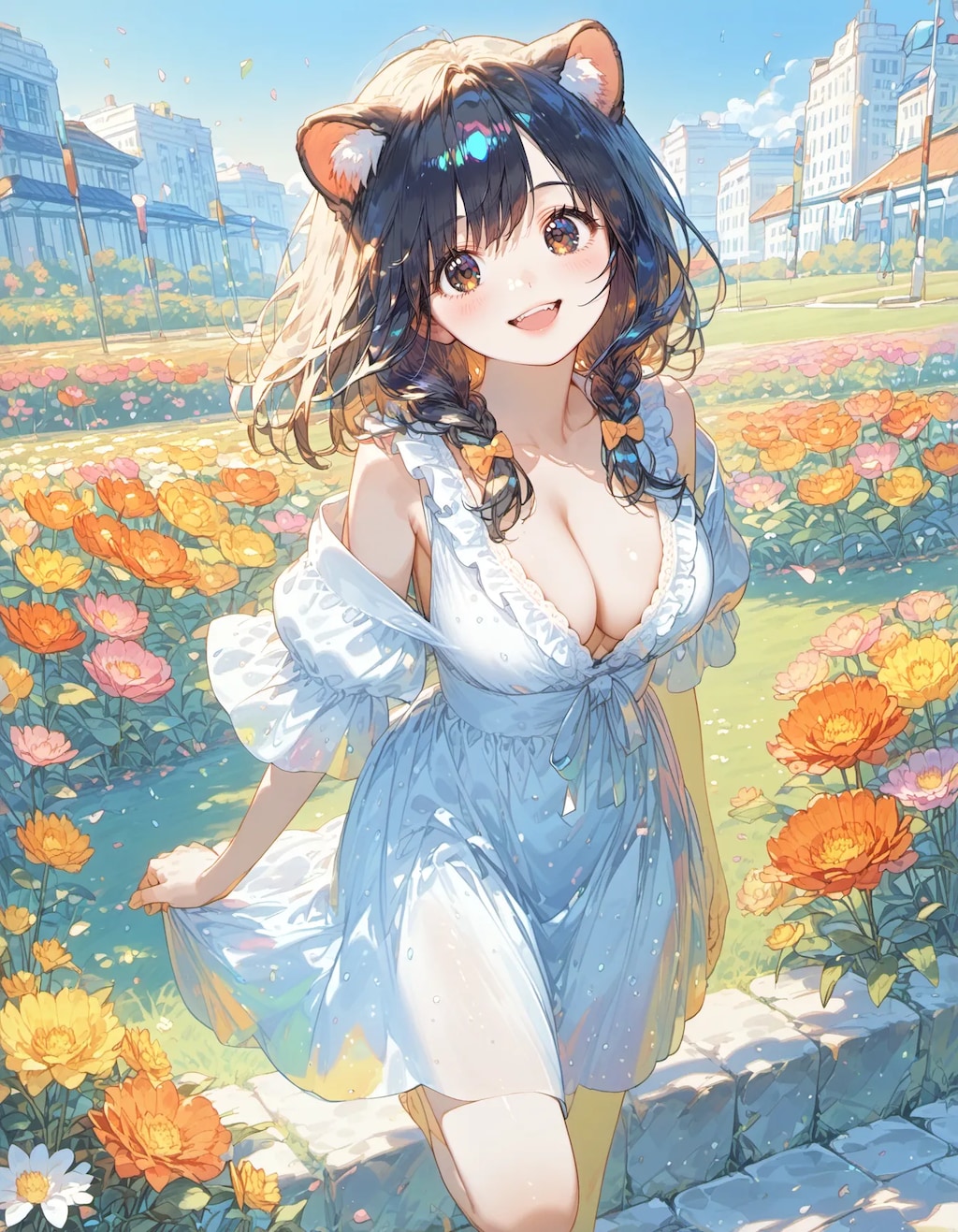 Radiant Bloom Cat-Ear