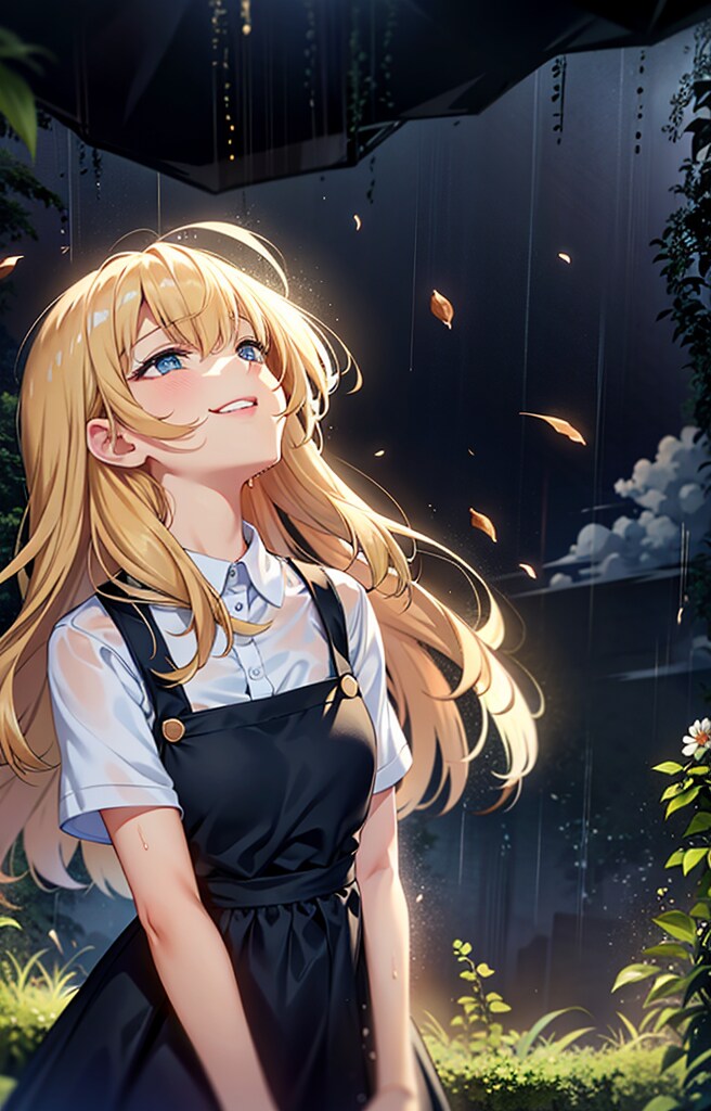 雨と少女 | の人気AIイラスト・グラビア