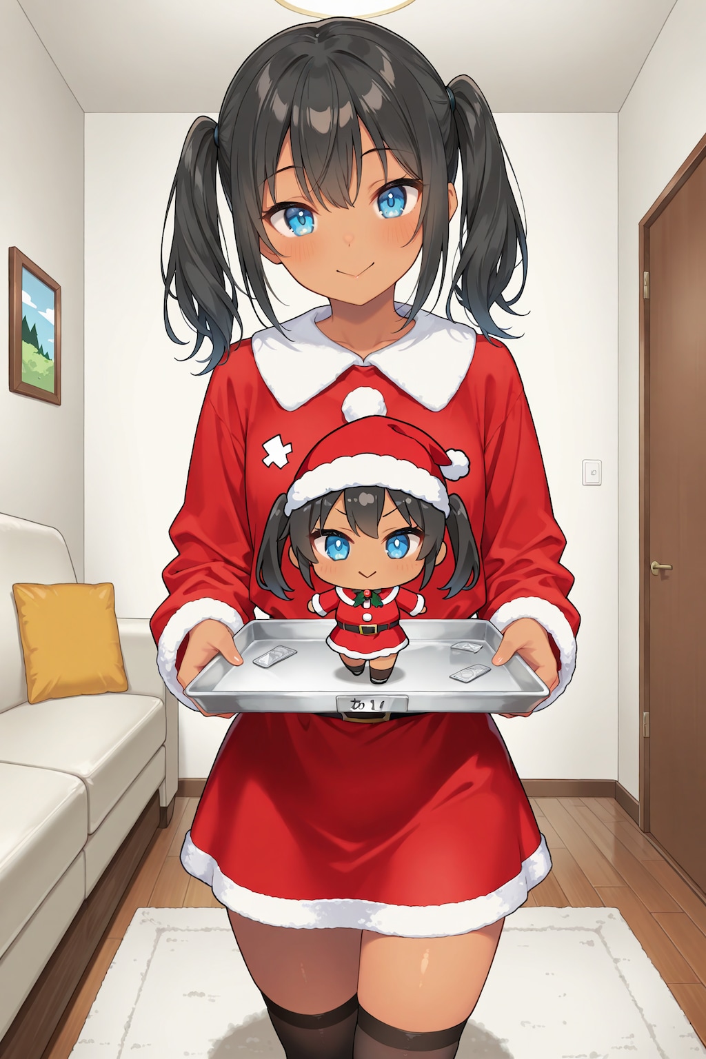 ご注文のちびサンタです。