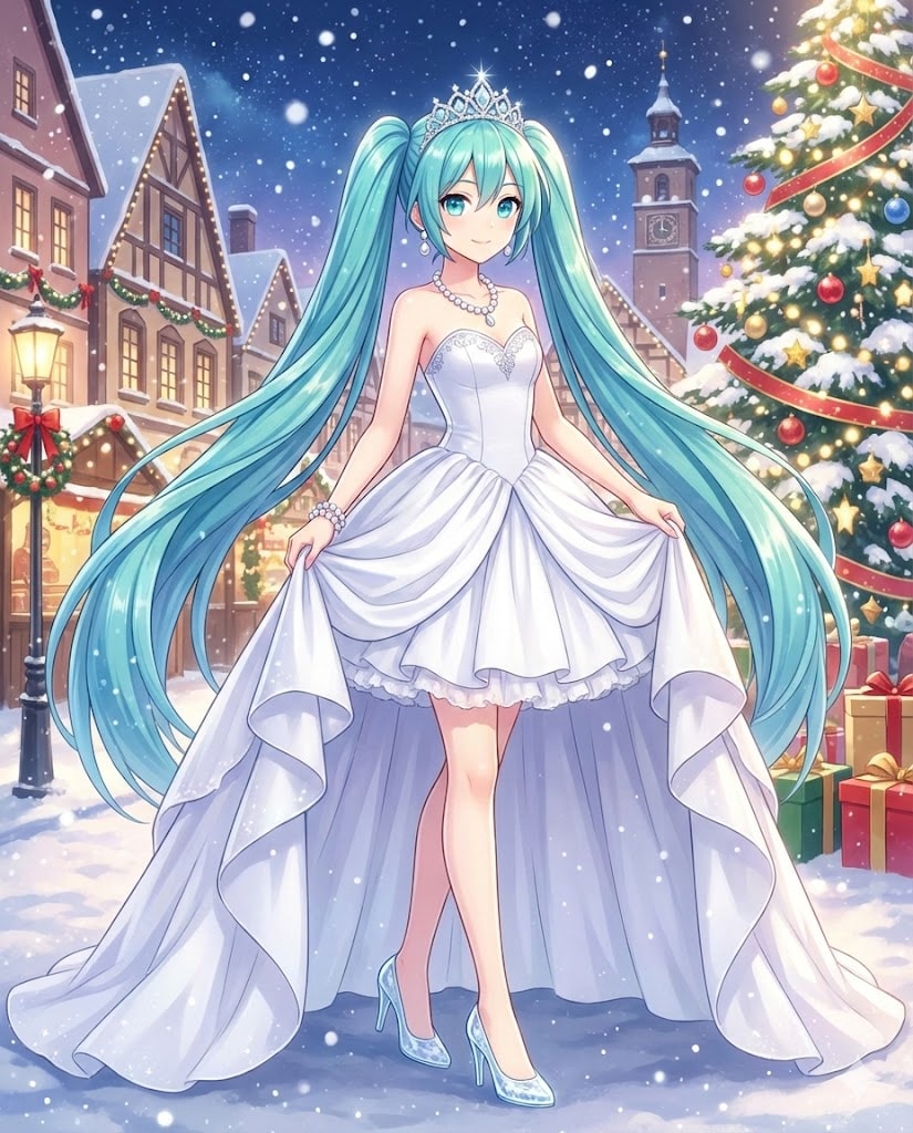 プリンセス雪ミク | の人気AIイラスト・グラビア