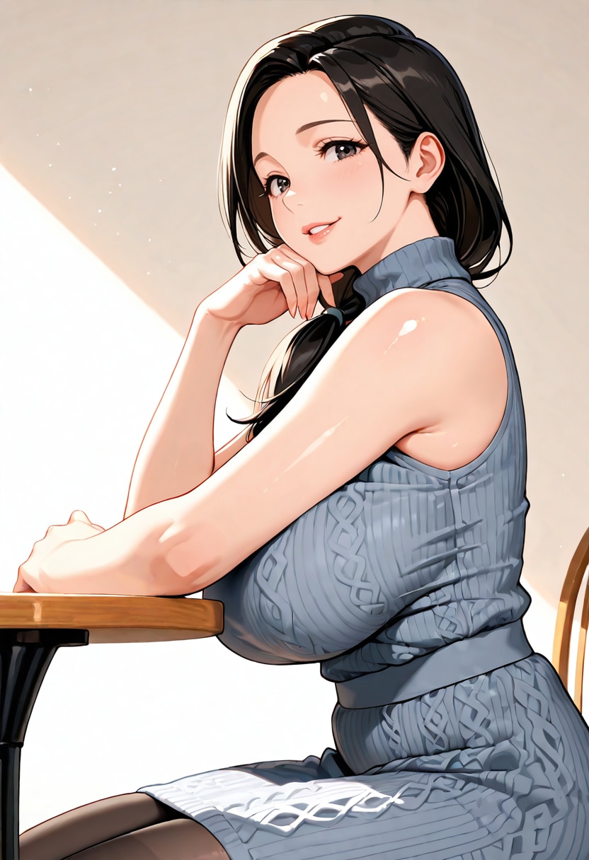 こちらを振り向く