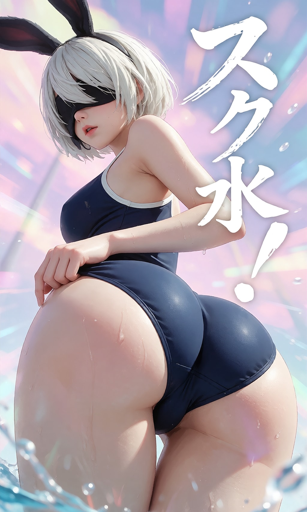 【スク水バニーガール】2B Bunnyスク水バージョン！