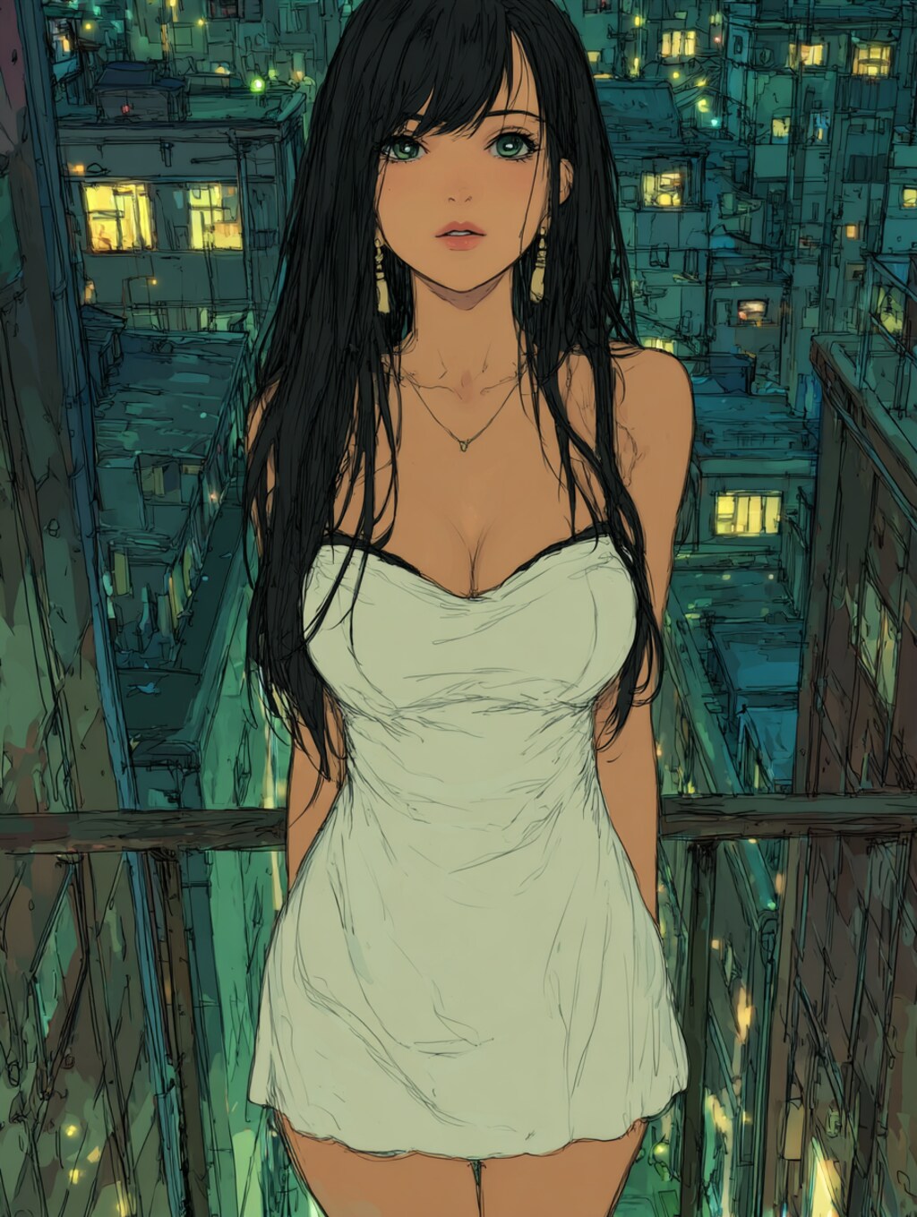 エッチなドレス着た女の子