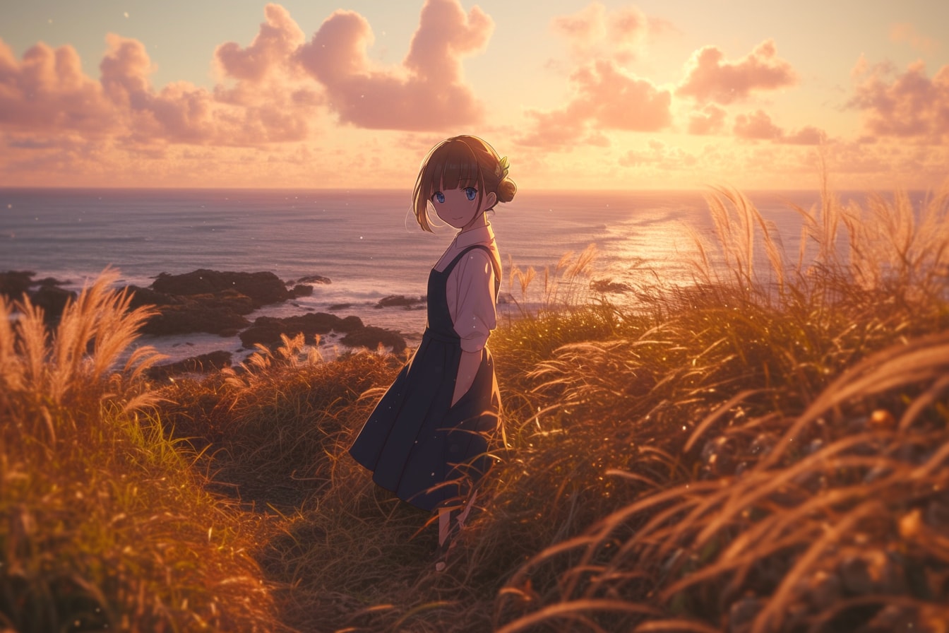 夕暮れのおだんごちゃん🍡✨137 | の人気AIイラスト・グラビア