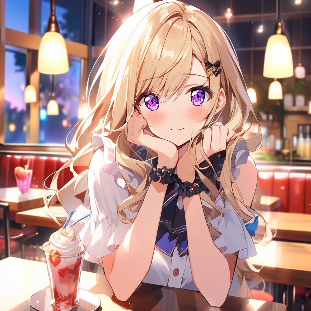 金髪アイドルお忍びデート9 | の人気AIイラスト・グラビア