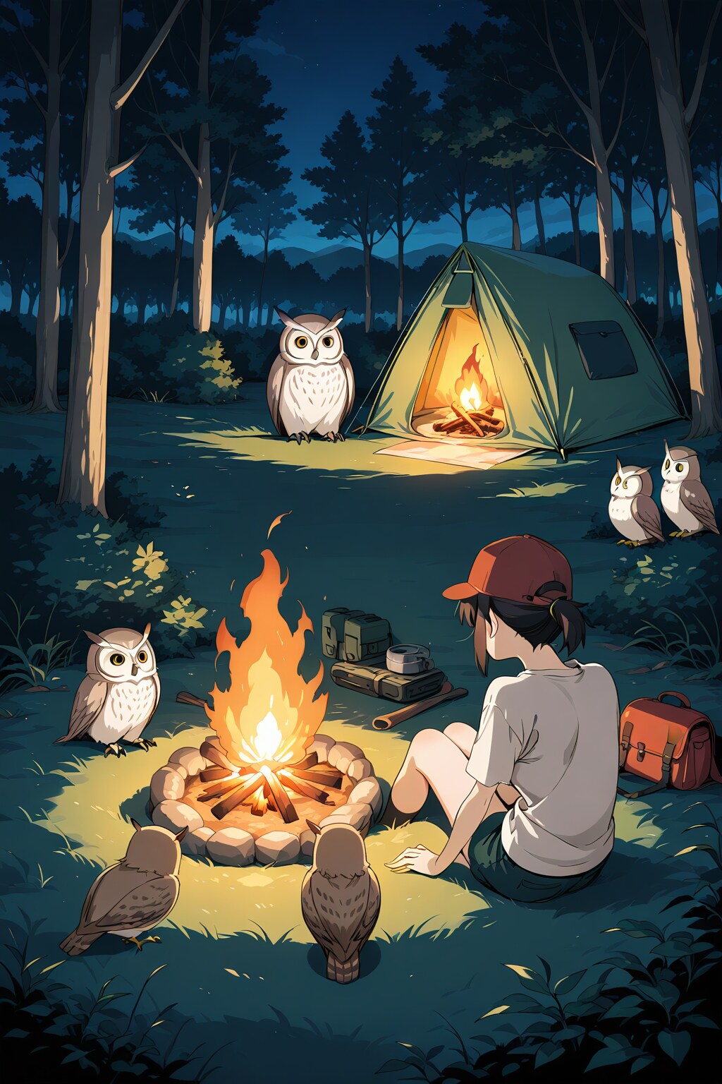 森の賢者に囲まれた