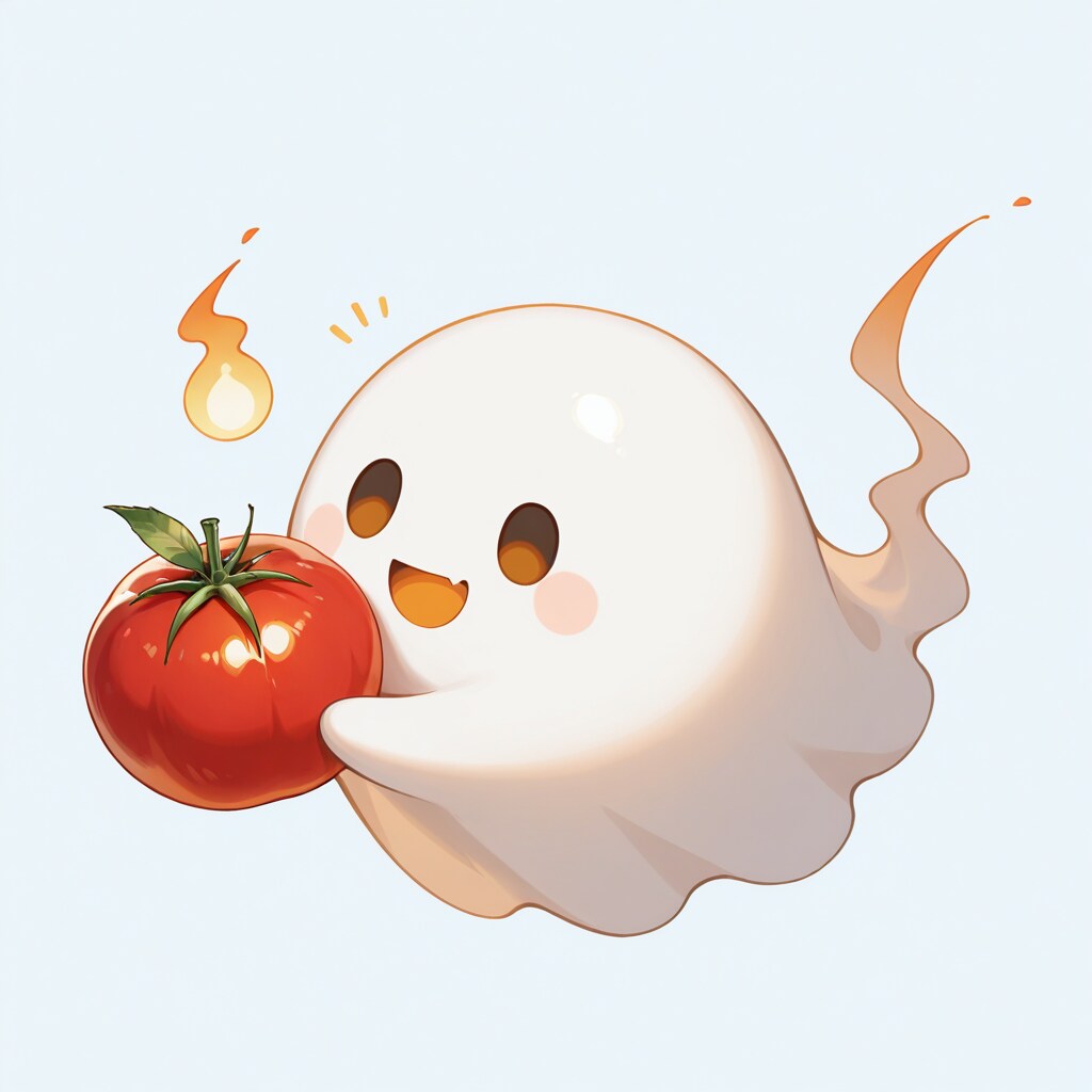 トマトとお化けさん