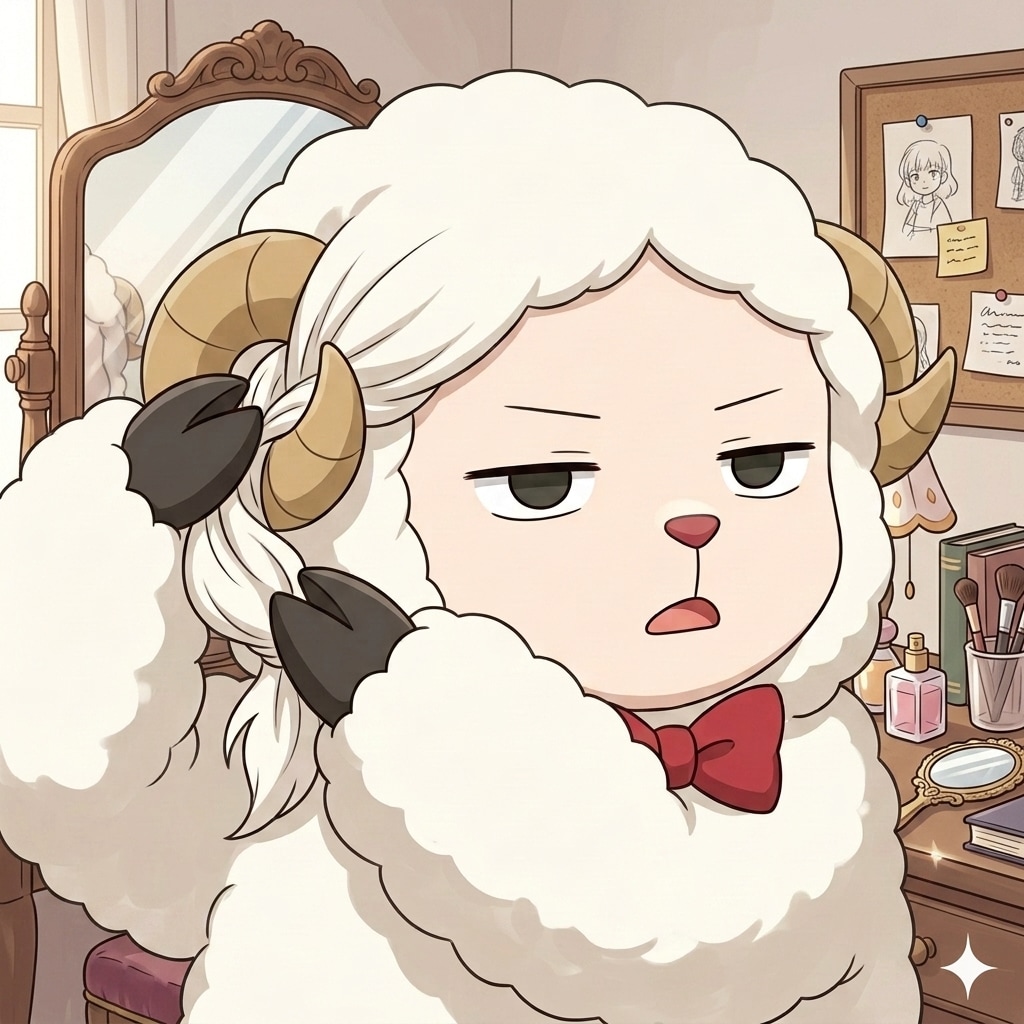 お洒落なヒツジ