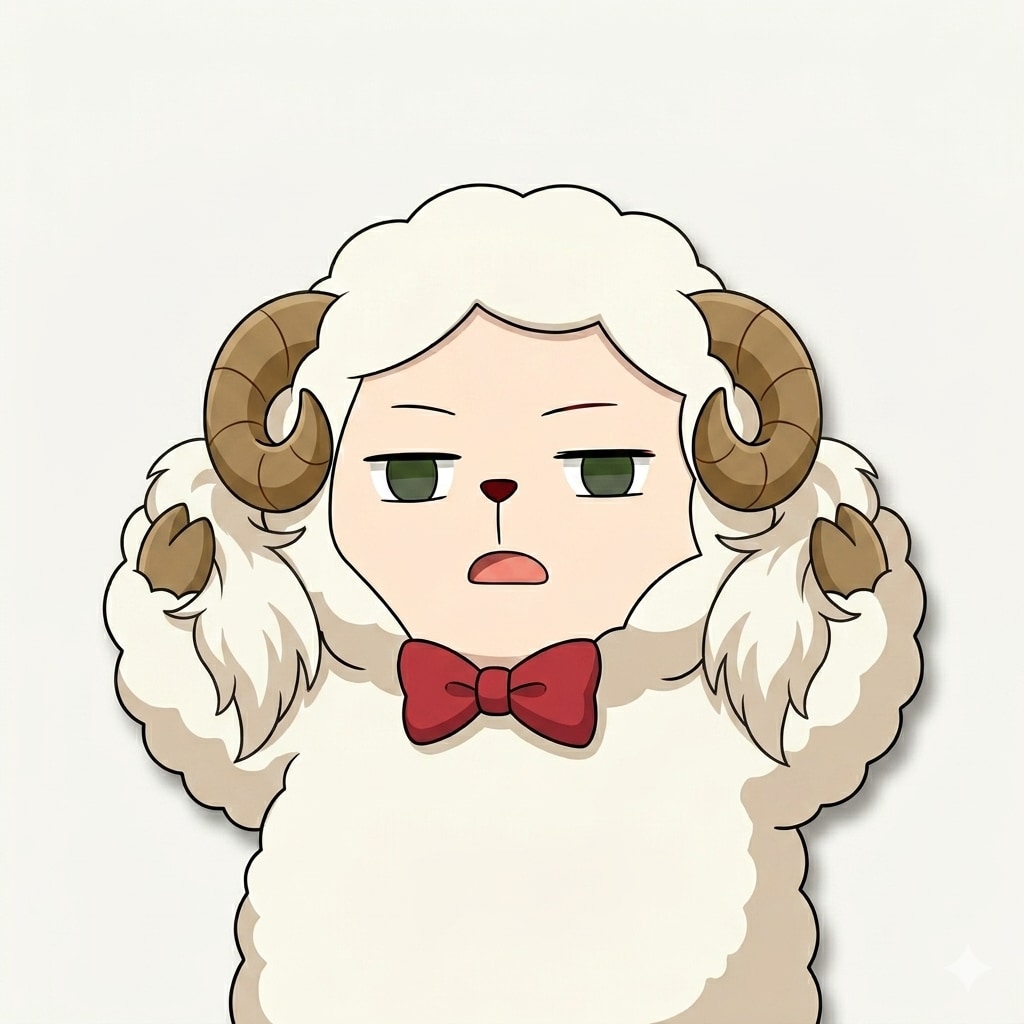 お洒落なヒツジ