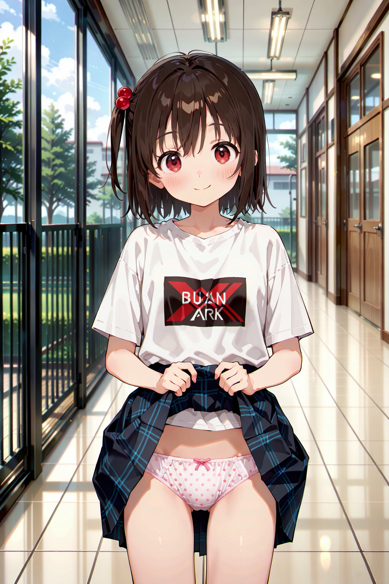 今日のスカートたくし上げ娘 Z609