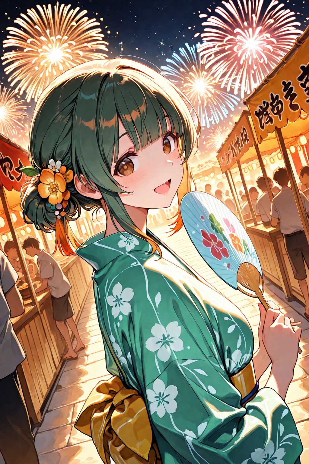 夜祭の残響と君の横顔