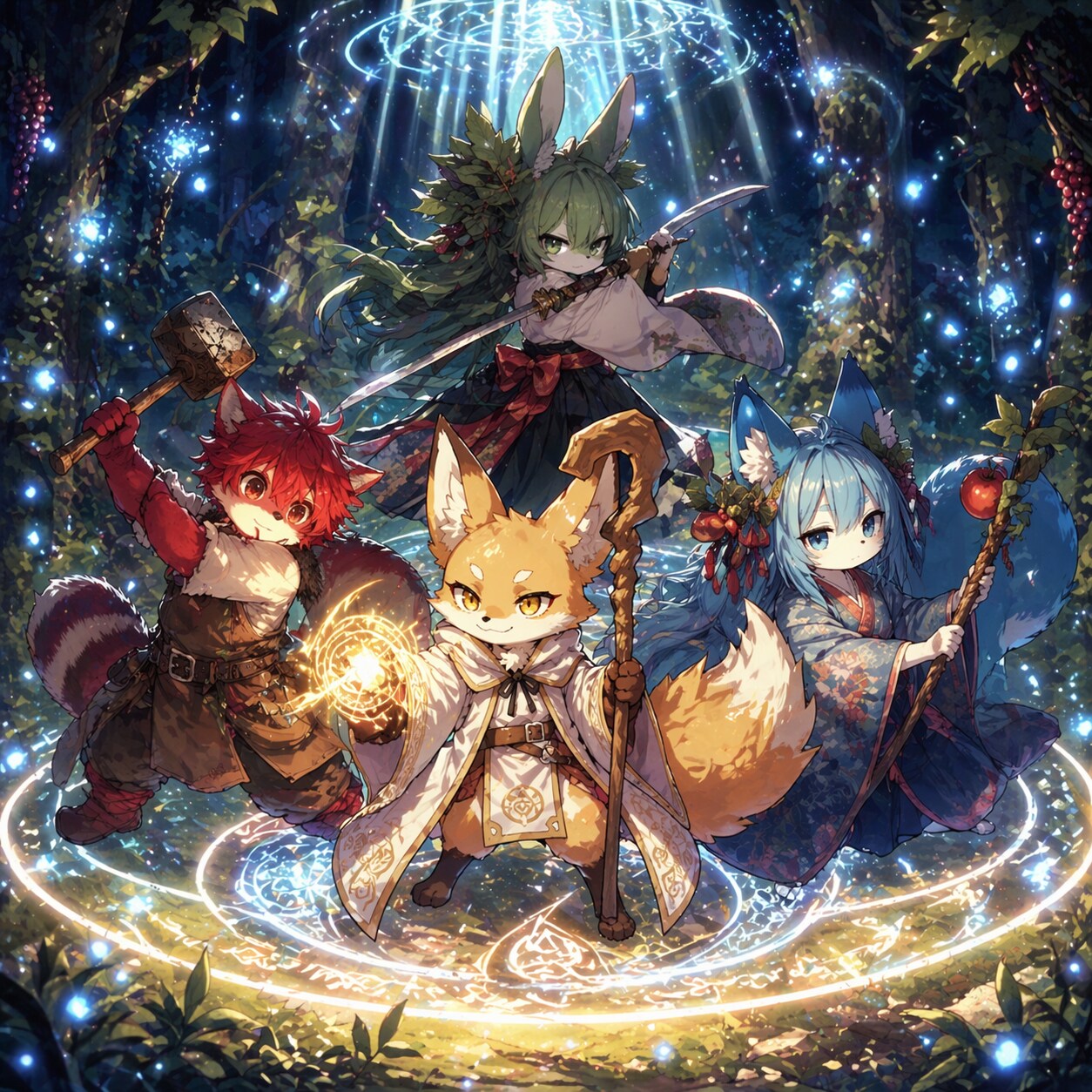 最近生成したファンタジー生物イラスト集 -Illustration collection-