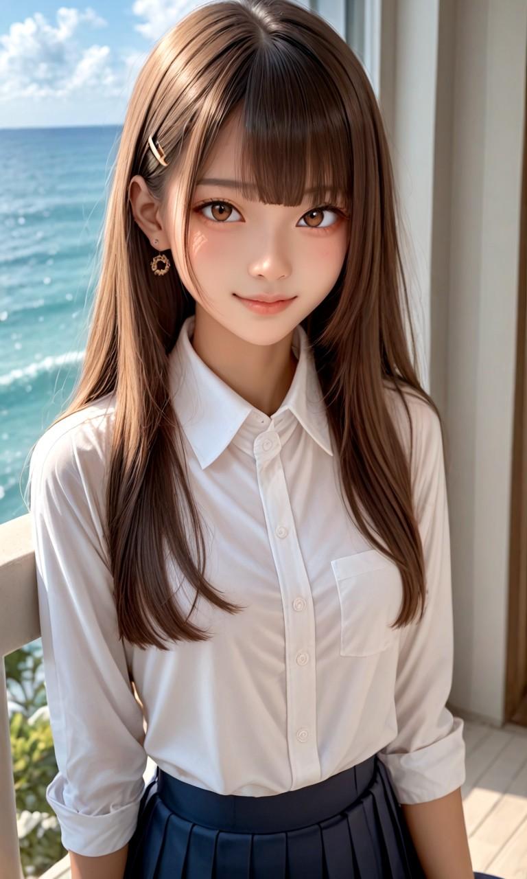一緒に旅行に来た妹