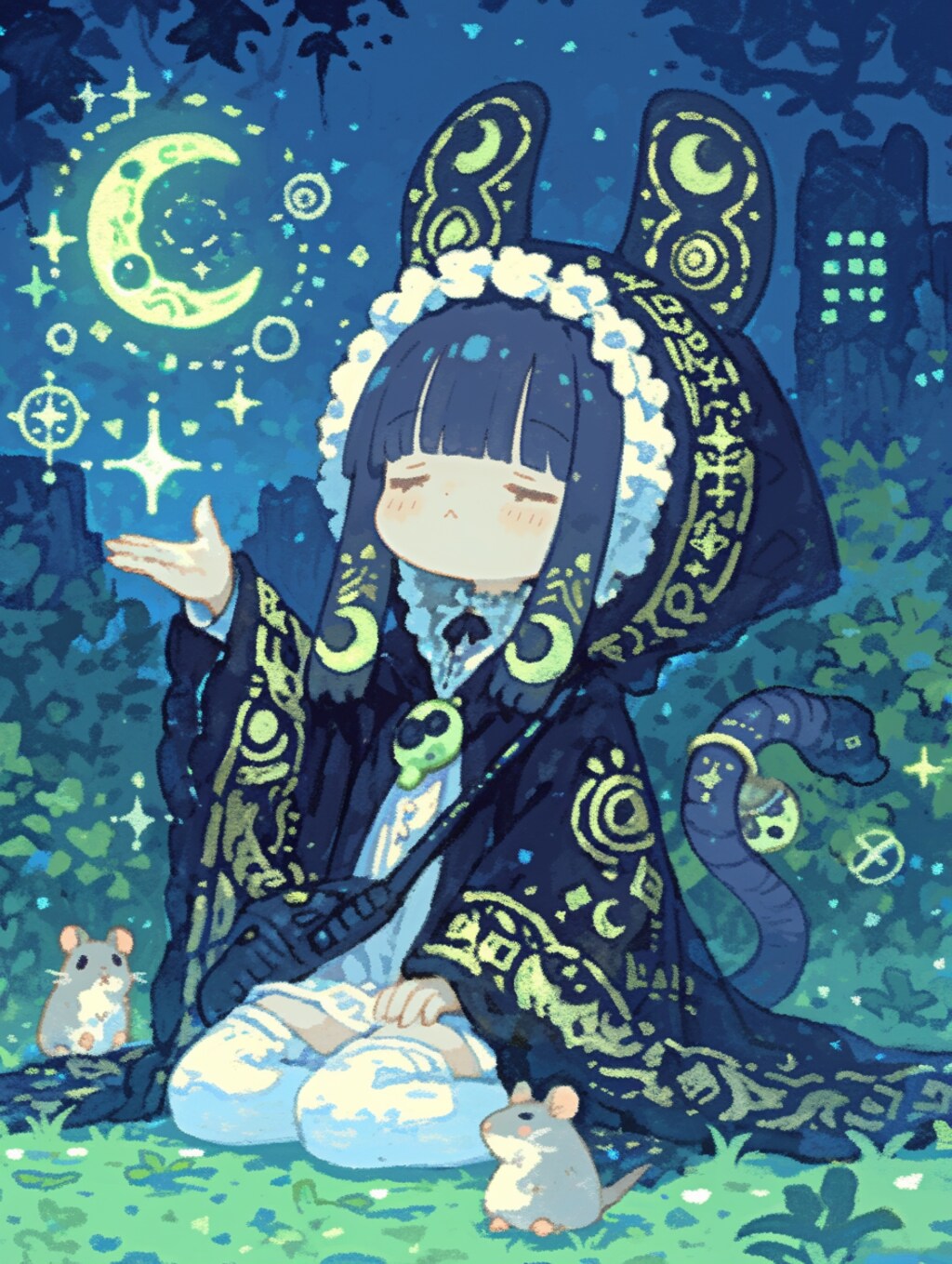 黒髪ロングでいきましょう