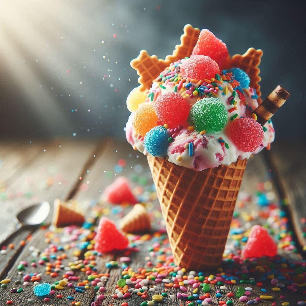 パチパチアメのアイス