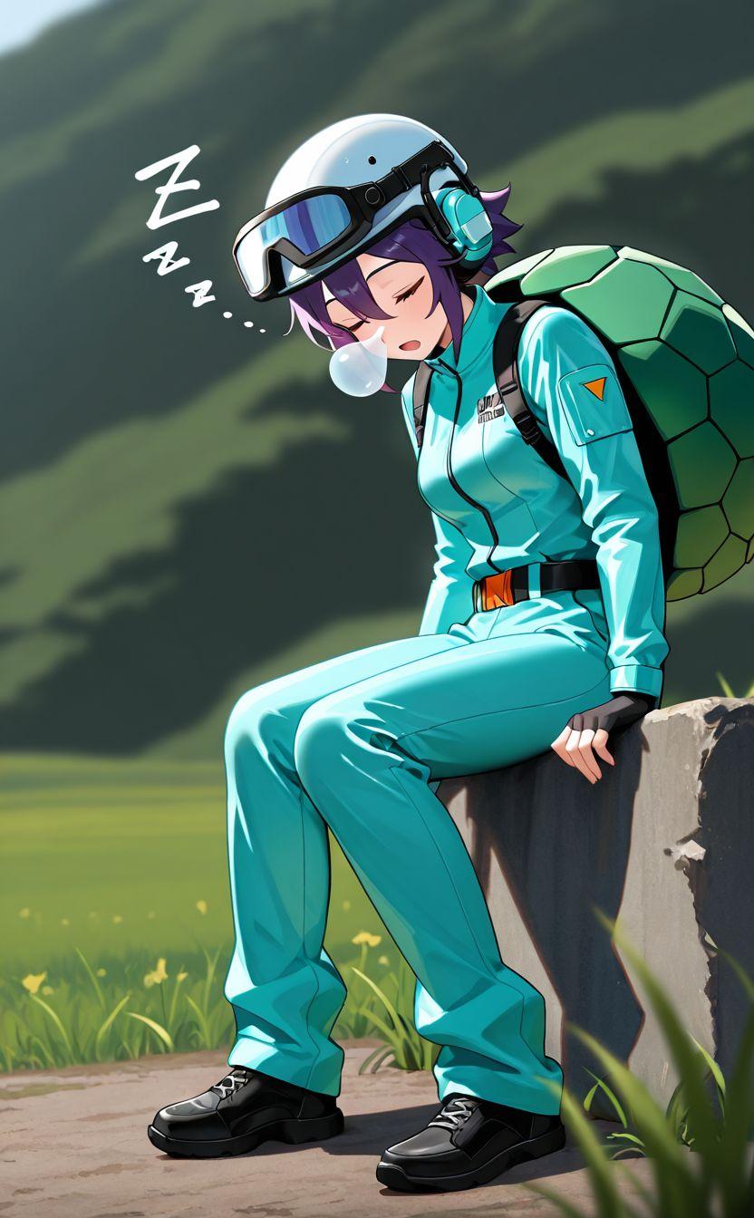 居眠りカメ子