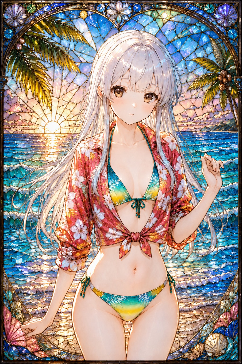 アロハと水着