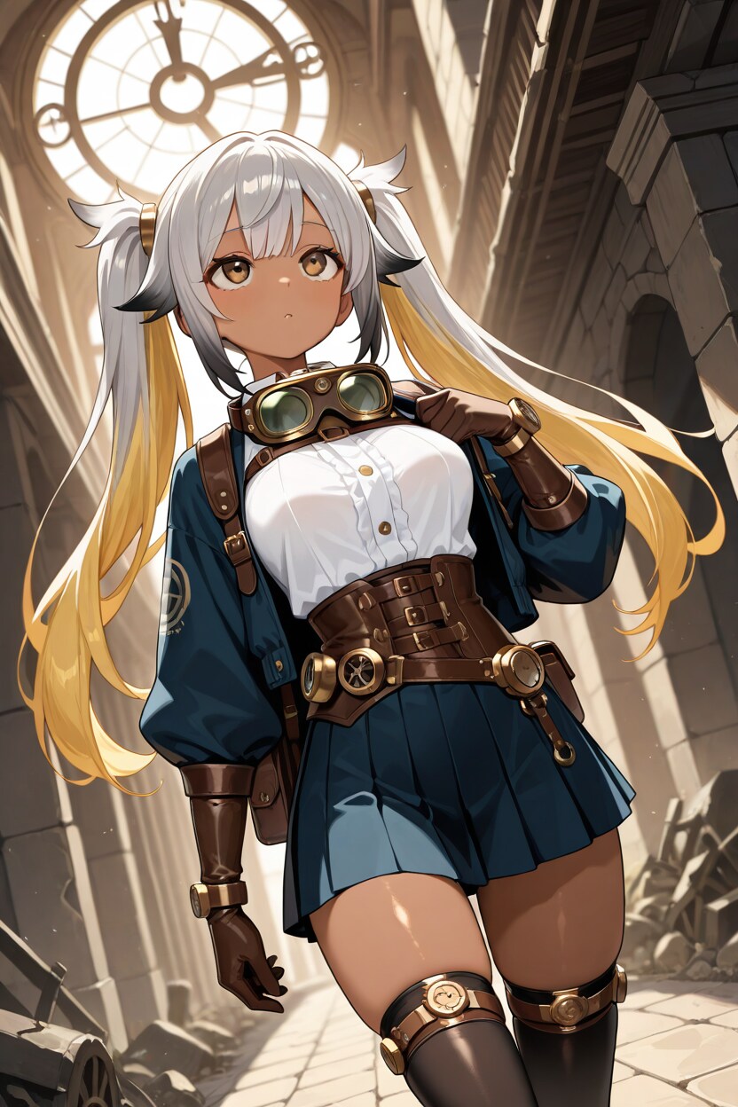 415 冒険家のスチームパンクな子 | の人気AIイラスト・グラビア