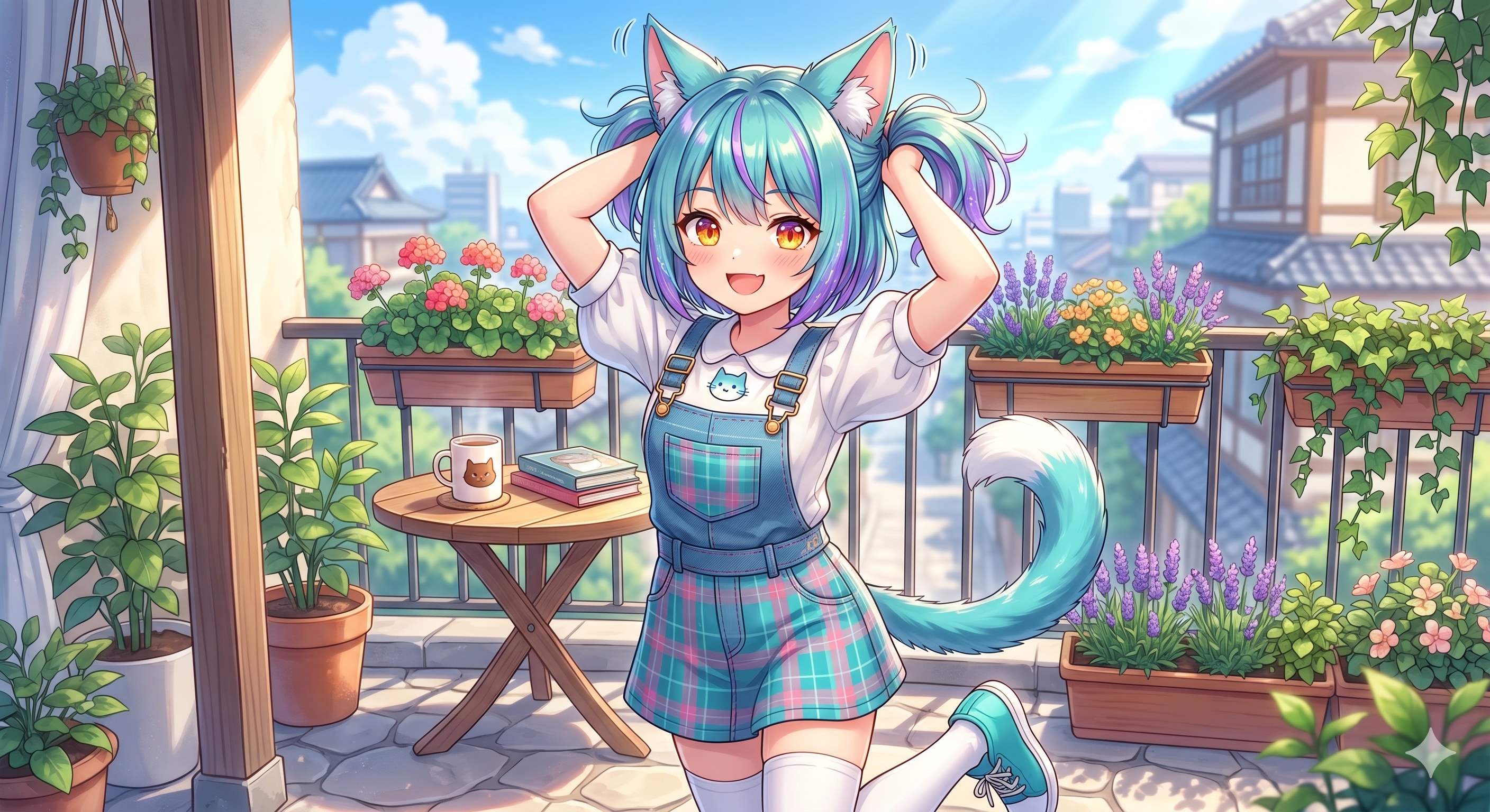 ミケちゃん 手ツインテール | の人気AIイラスト・グラビア