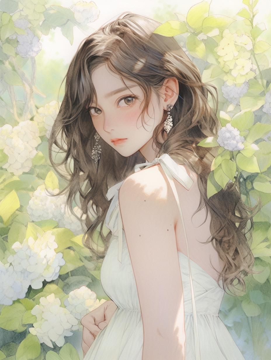 紫陽花ときみ | の人気AIイラスト・グラビア