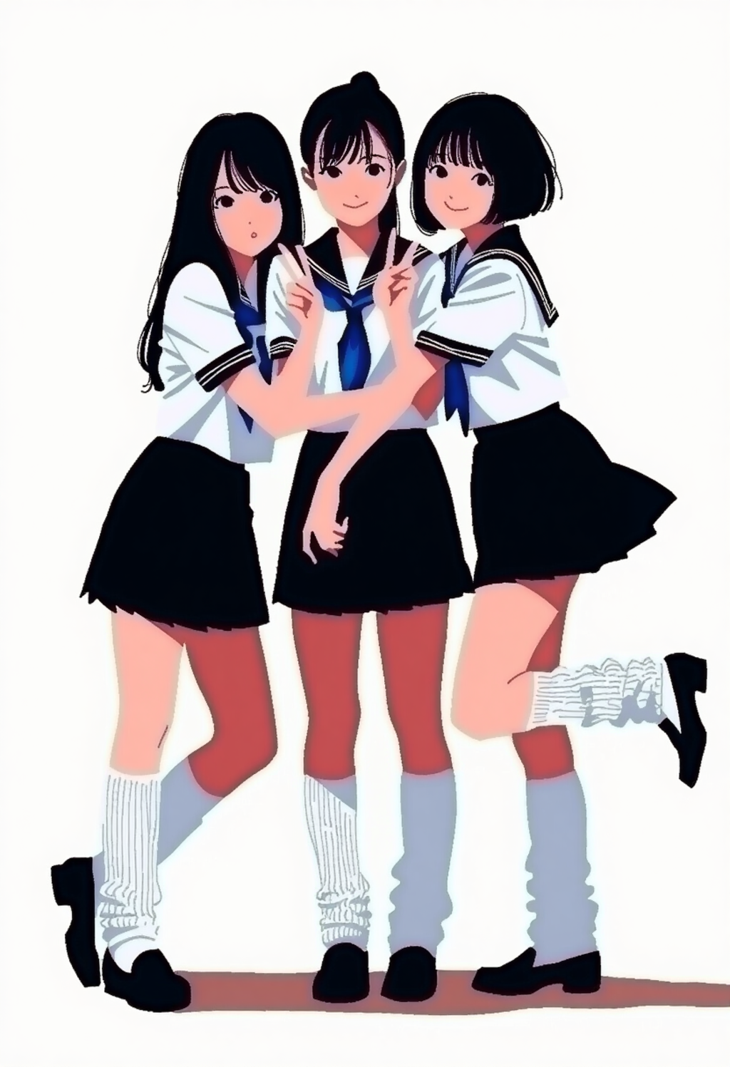 女性（flat color 4）