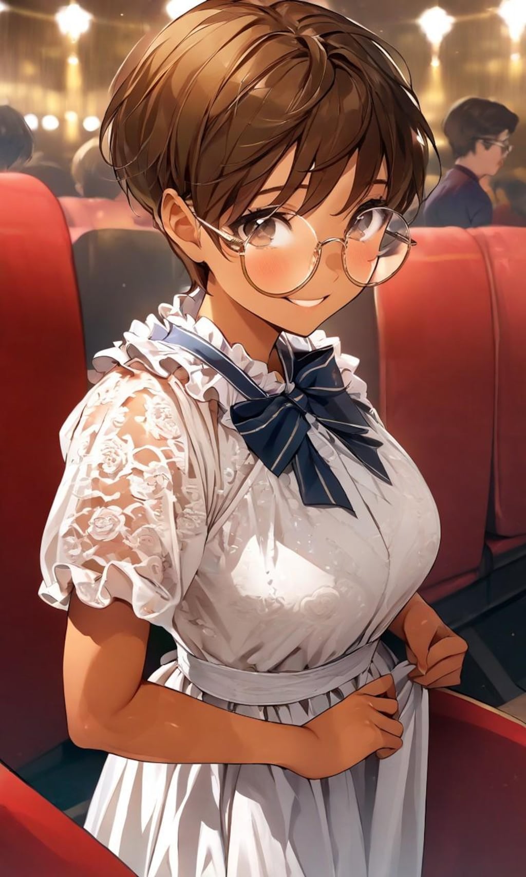 観劇に来た眼鏡っ娘