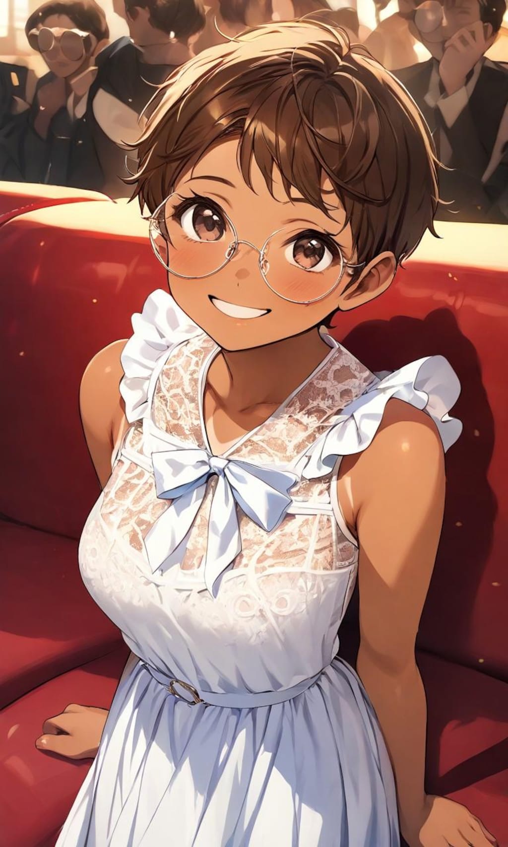 観劇に来た眼鏡っ娘