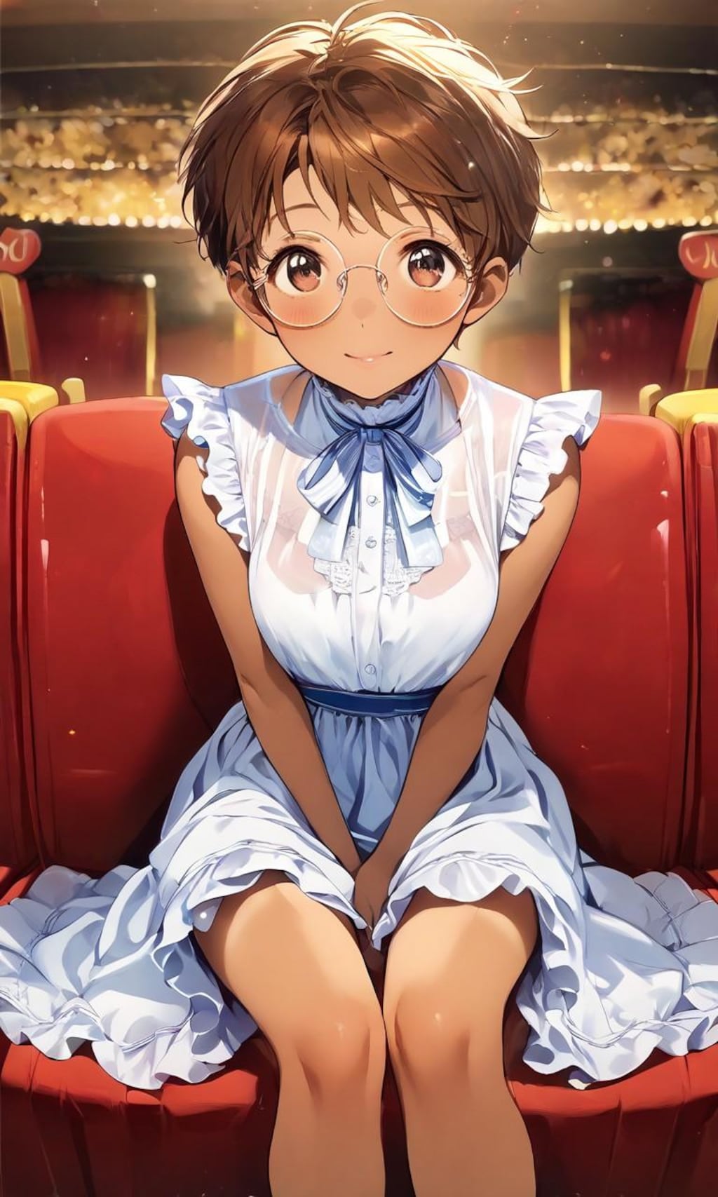 観劇に来た眼鏡っ娘