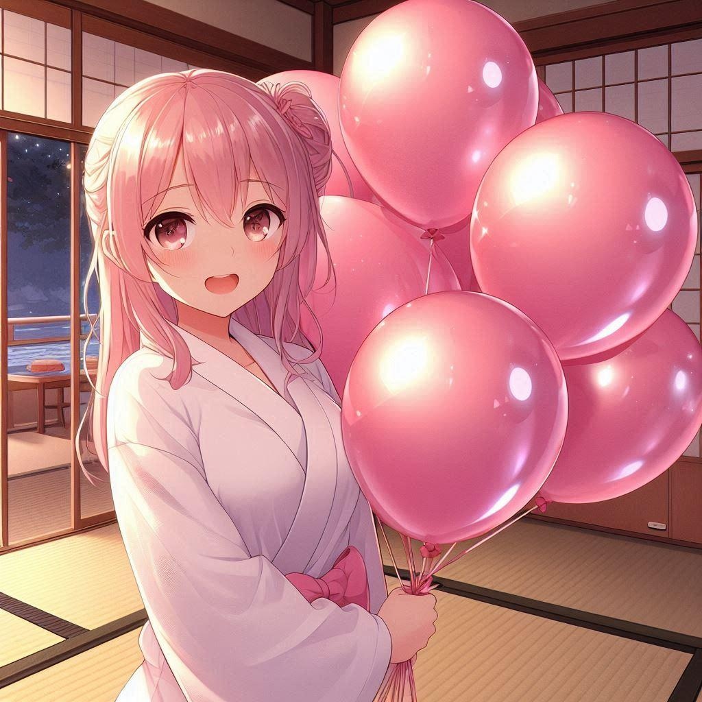 お風呂上がりの風船遊び♡ 今日もするんでしょ?