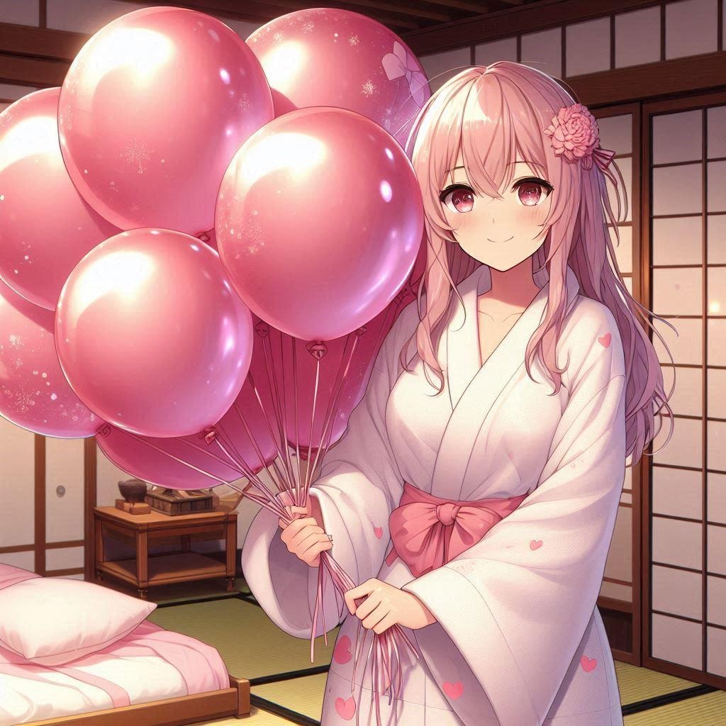 お風呂上がりの風船遊び♡ 今日もするんでしょ?