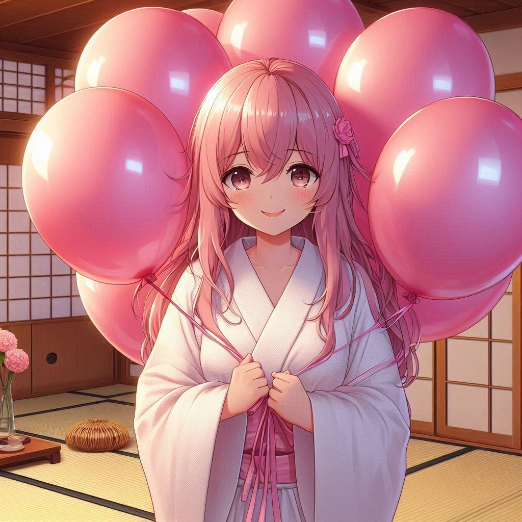 お風呂上がりの風船遊び♡ 今日もするんでしょ?