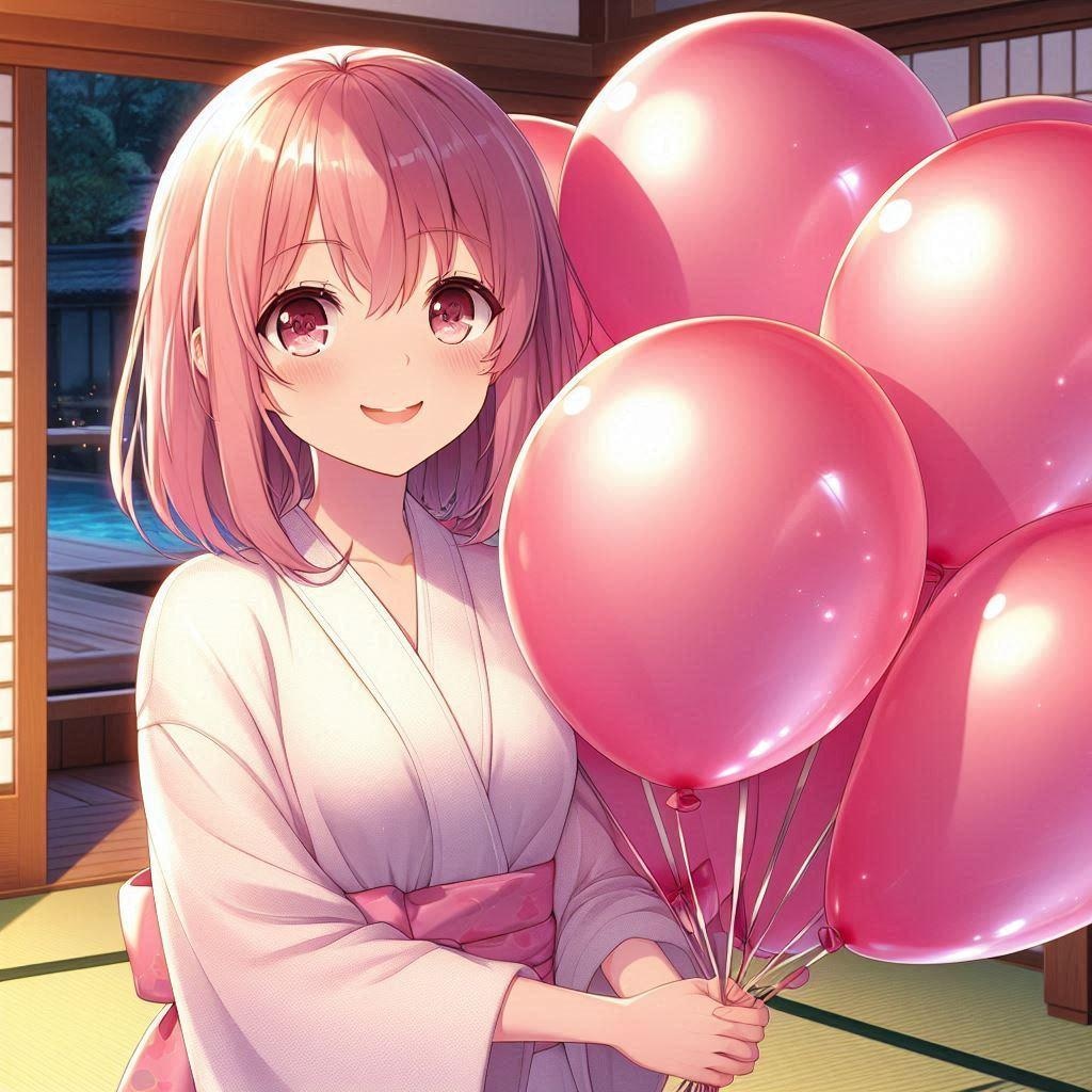 お風呂上がりの風船遊び♡ 今日もするんでしょ?