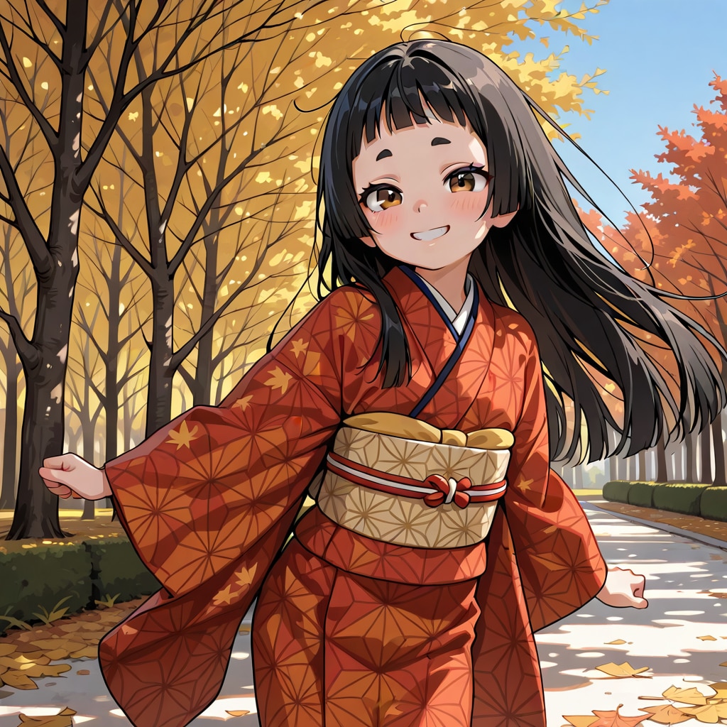 秋の公園にて | の人気AIイラスト・グラビア