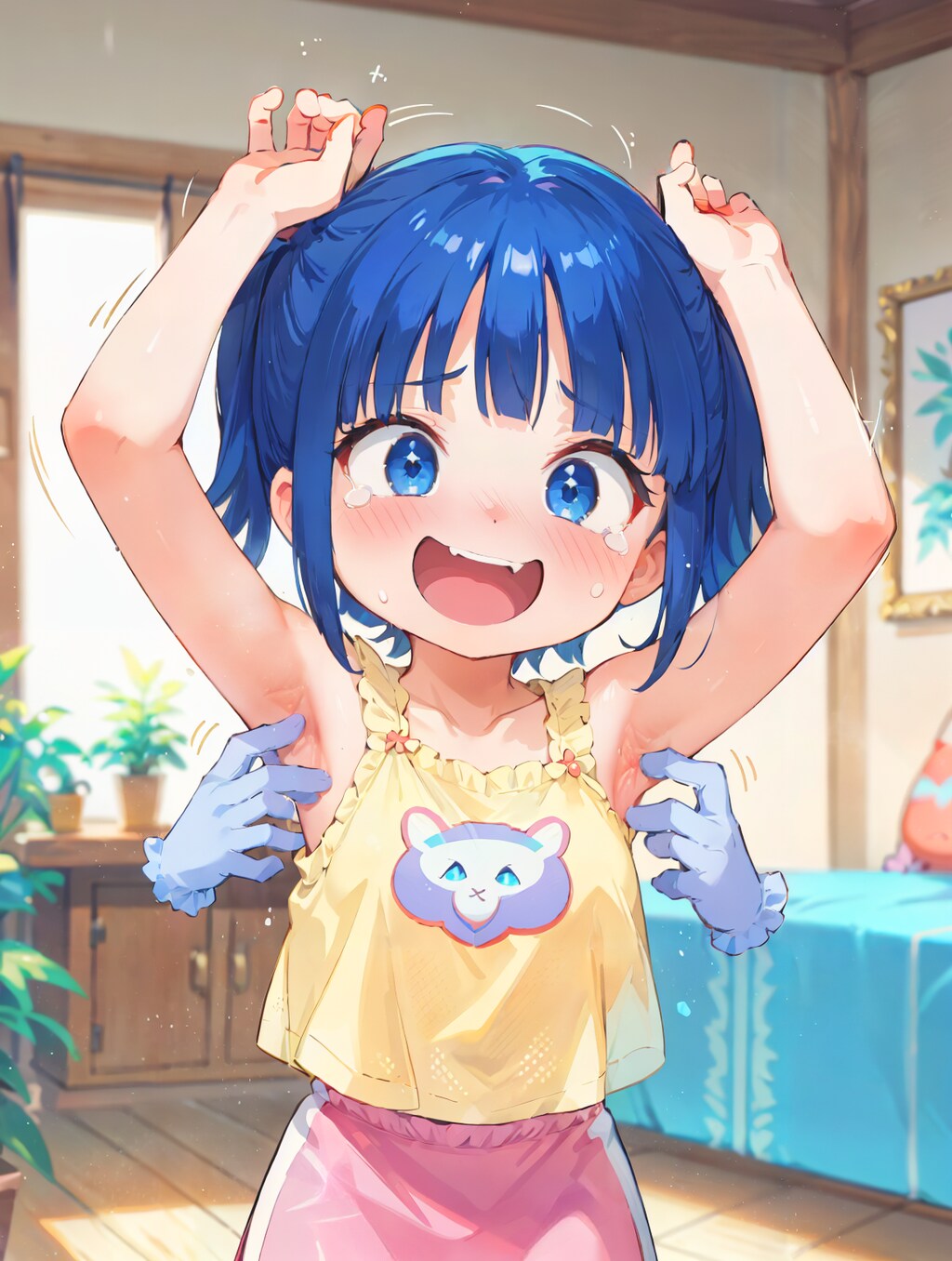 ワキをｺﾁｮｺﾁｮ