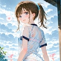雫ちゃんは気分によって下着付けないので雨にぬれると色んな透けを見せてくれますｗ 2枚目