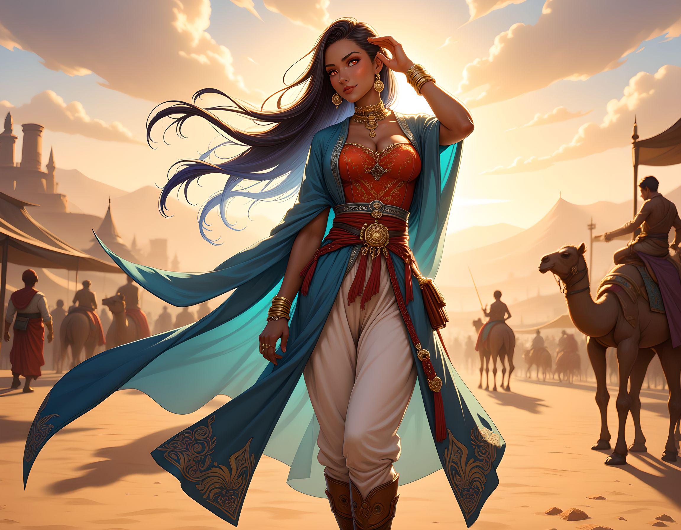 シルクロードの旅人 | の人気AIイラスト・グラビア