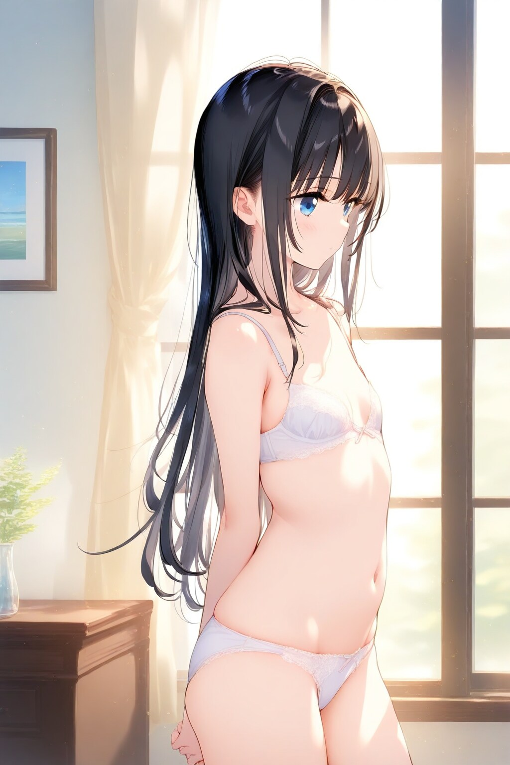 体ごと横向いてみようか