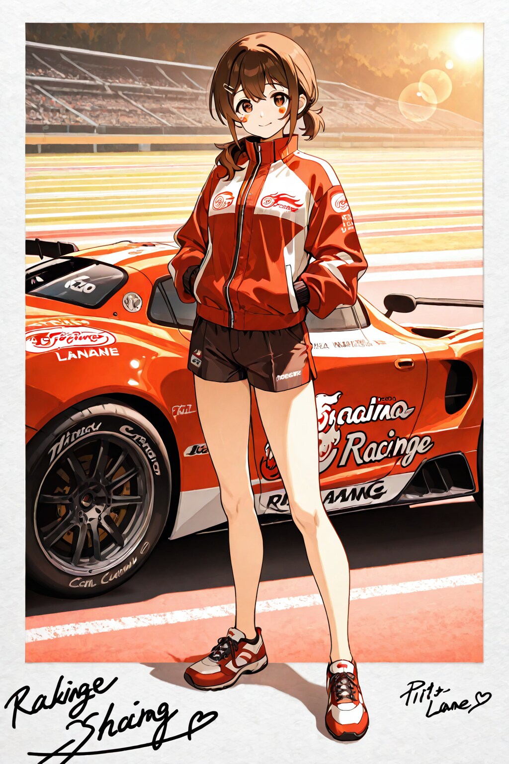 あの日のピットで、一枚。