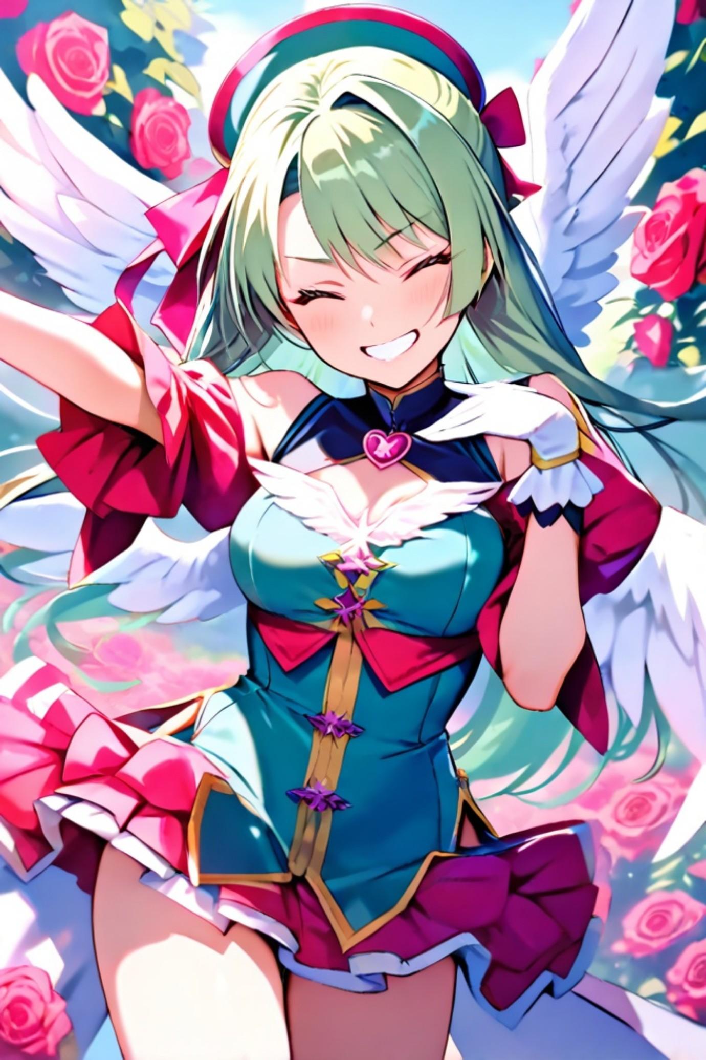薔薇園と魔法少女天使ちゃん