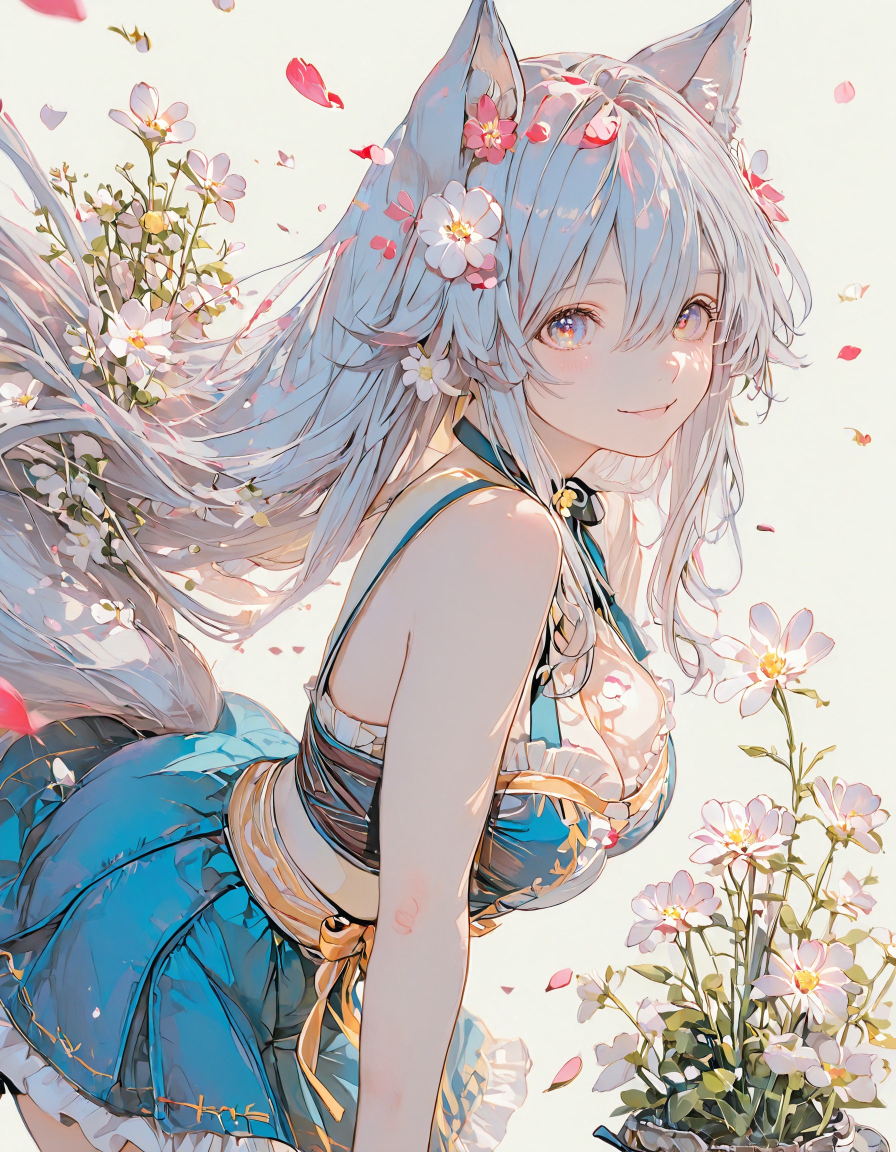 視線 | の人気AIイラスト・グラビア