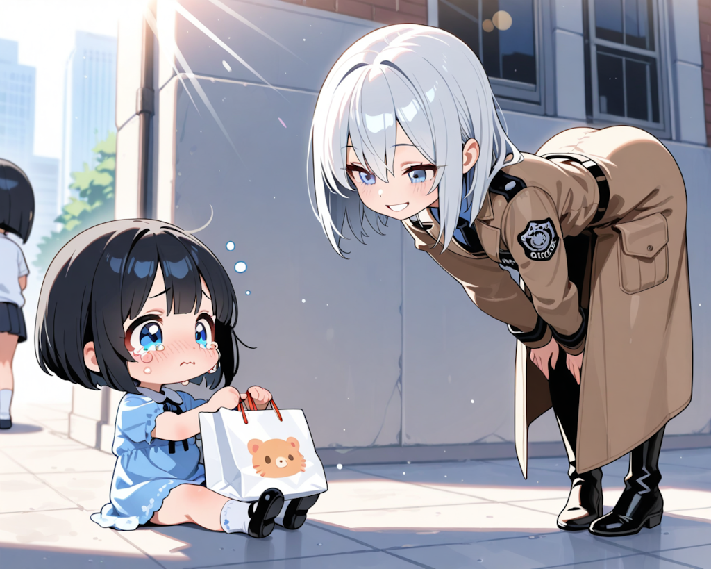 セラちゃんに保護される迷子のちーちゃん！！
