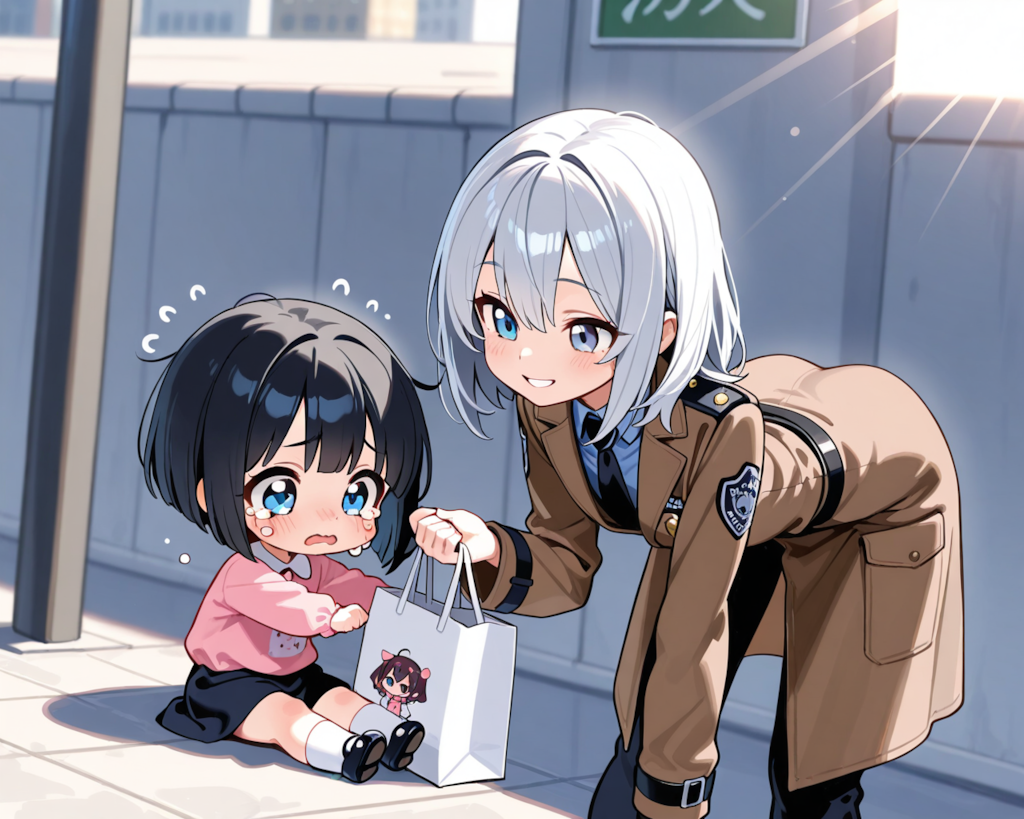セラちゃんに保護される迷子のちーちゃん！！