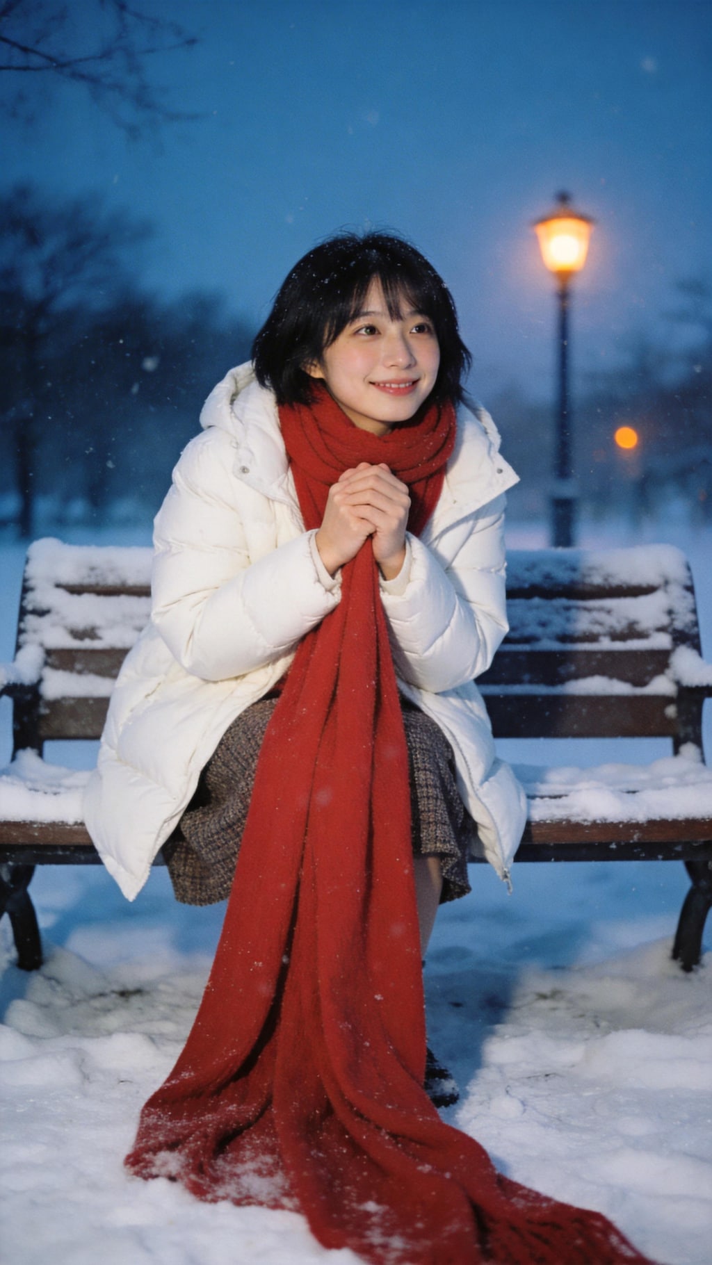 Warmth Wrapped in Falling Snow
