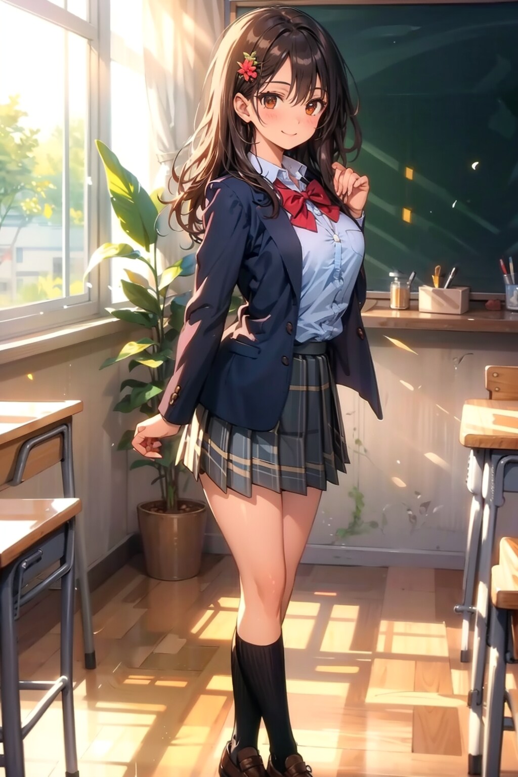 教室で最後の記念撮影を | の人気AIイラスト・グラビア