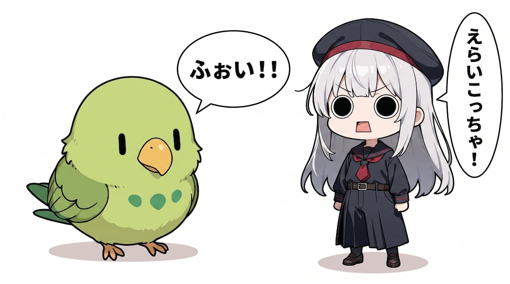 喋るインコさんとえらいこっちゃ嬢