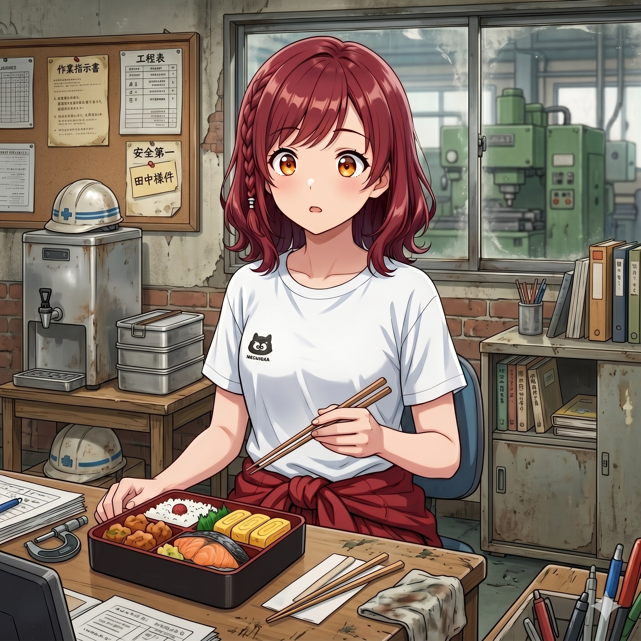 遅い昼飯を食べるオレ | の人気AIイラスト・グラビア