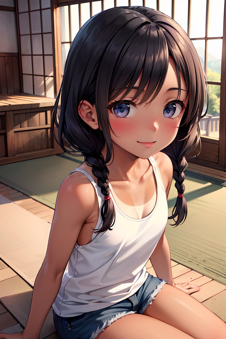 夕涼み（４枚）